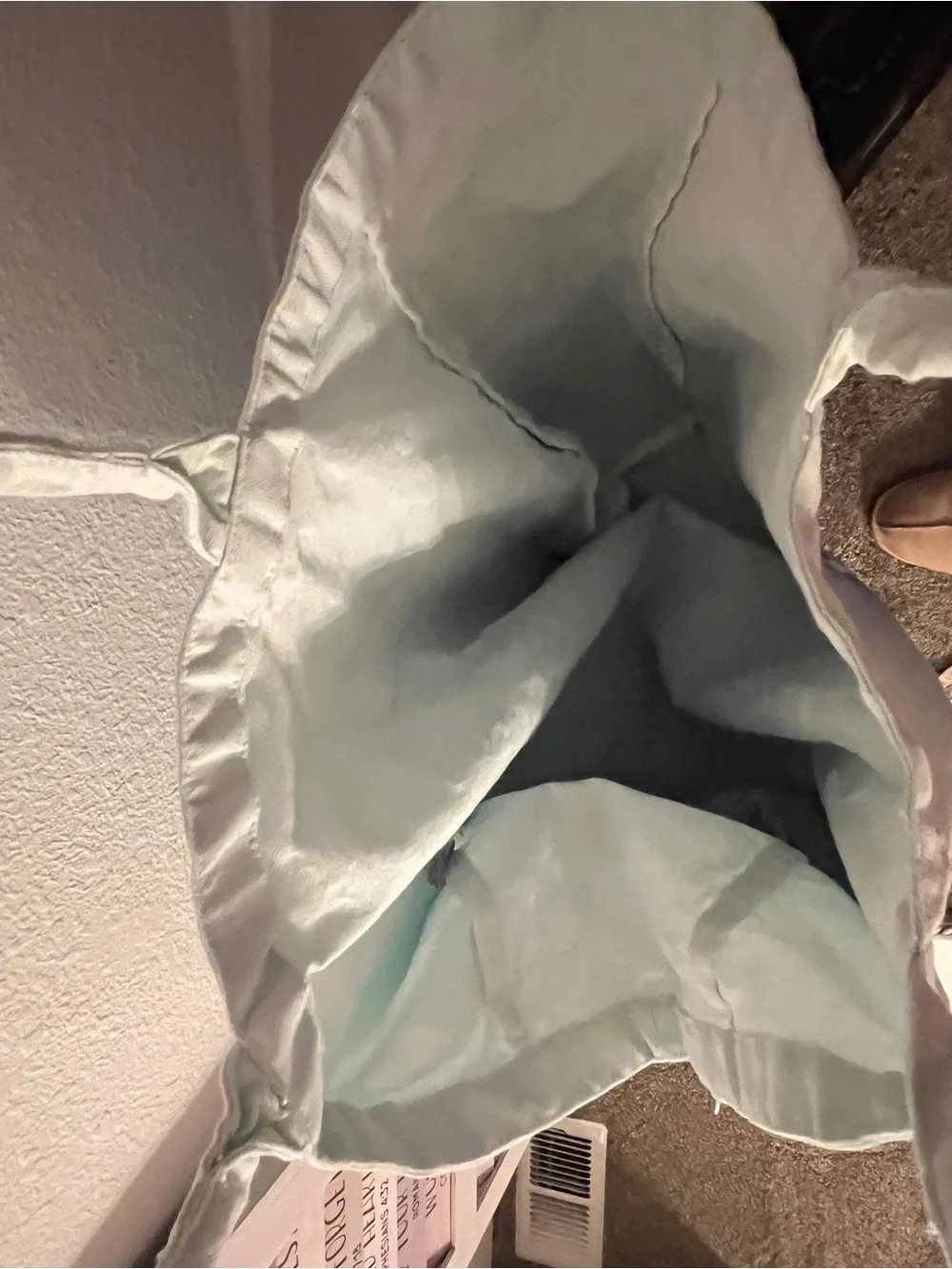 Athleta White to Teal Ombre Canvas Tote